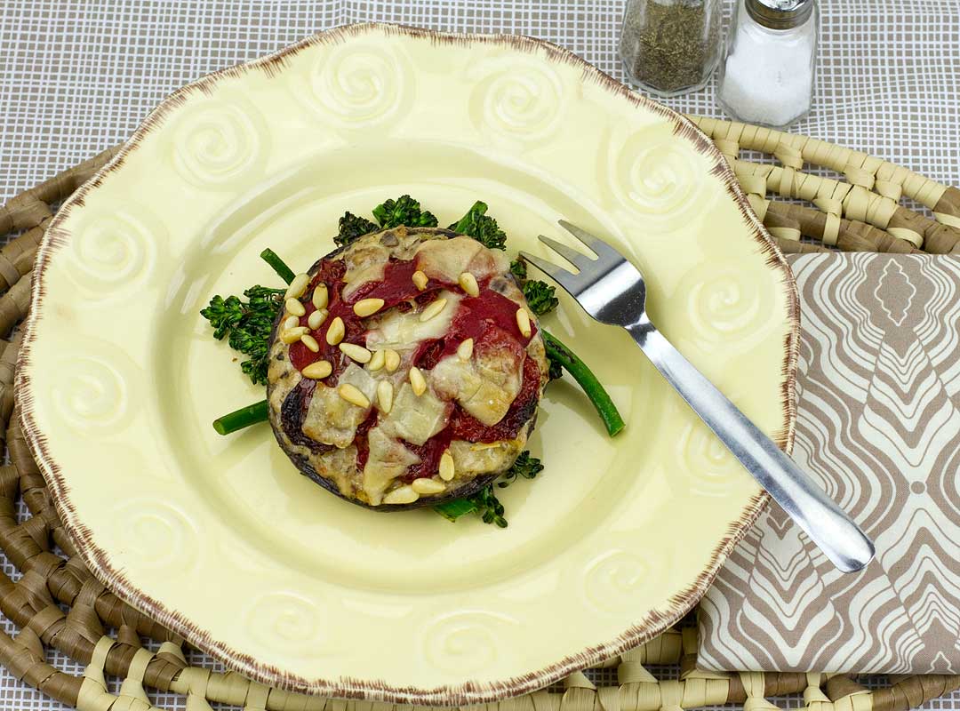 Italian Sausage Stuffed Portobello with Sun Dried Tomatoes Italian Sausage Stuffed Portobello with Sun Dried Tomatoes