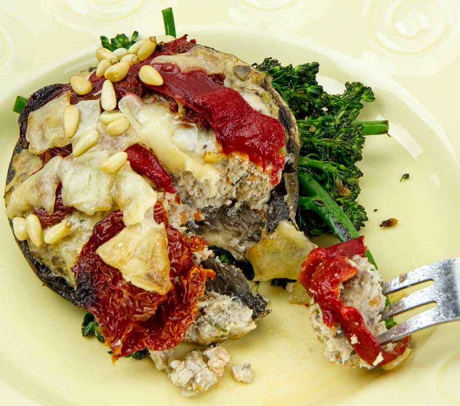 Italian Sausage Stuffed Portobello with Sun Dried Tomatoes Italian Sausage Stuffed Portobello with Sun Dried Tomatoes