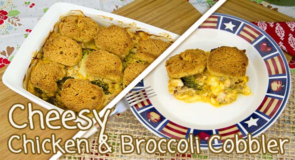 Cheesy Chicken and Broccoli Cobbler Cheesy Chicken and Broccoli Cobbler