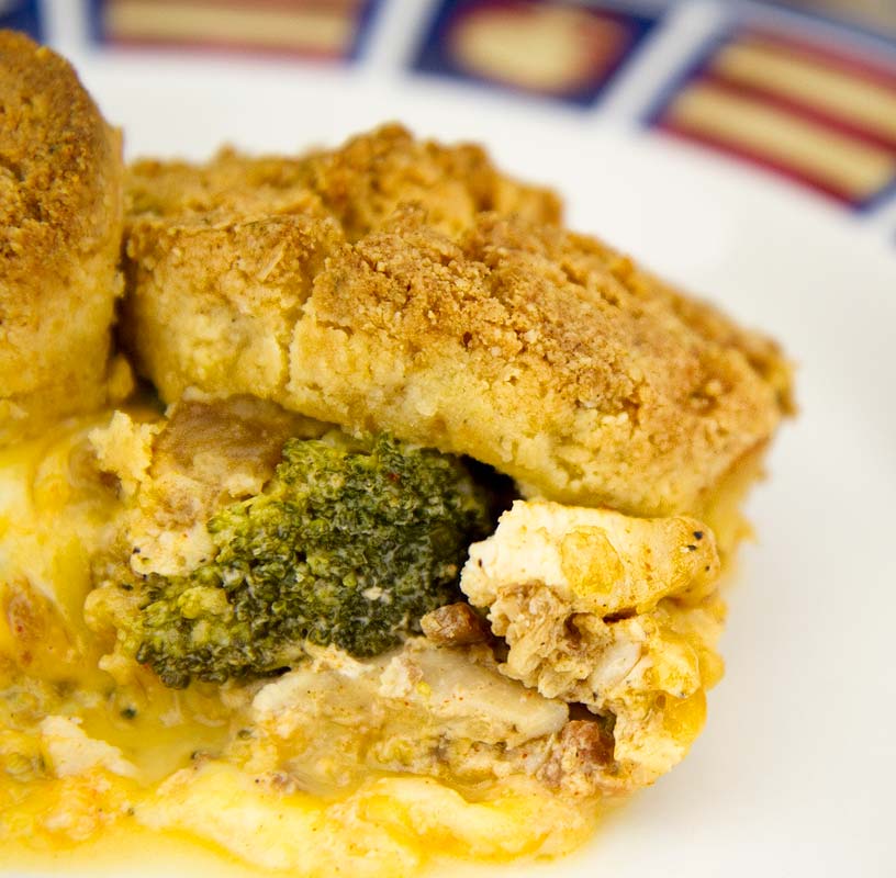 Cheesy Chicken and Broccoli Cobbler Cheesy Chicken and Broccoli Cobbler