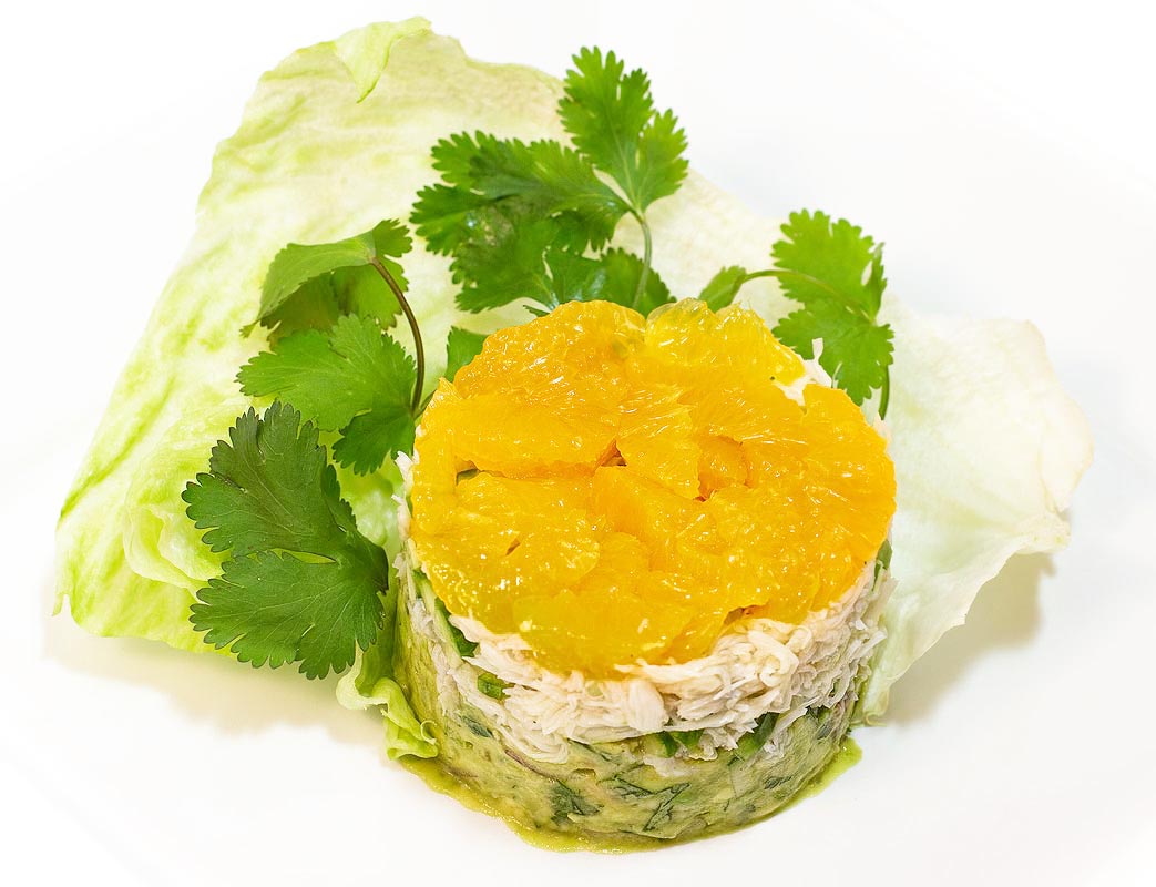 Crab Salad with Avocado and Tangerines Crab Salad with Avocado and Tangerines