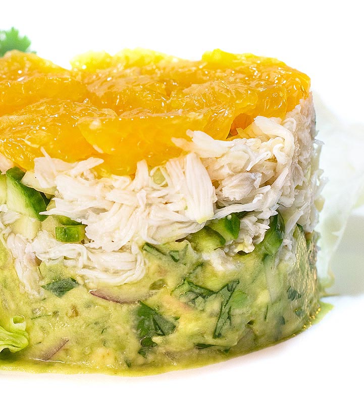 Crab Salad with Avocado and Tangerines Crab Salad with Avocado and Tangerines