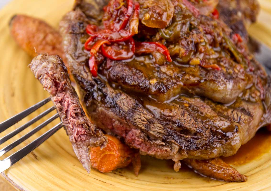 Spicy Giant Ribeye with Bacon! Spicy Giant Ribeye with Bacon!