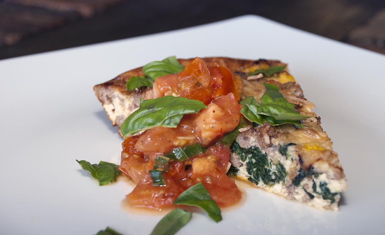 Ground Beef, Parmesan and Spinach Fritatta Ground Beef, Parmesan and Spinach Fritatta