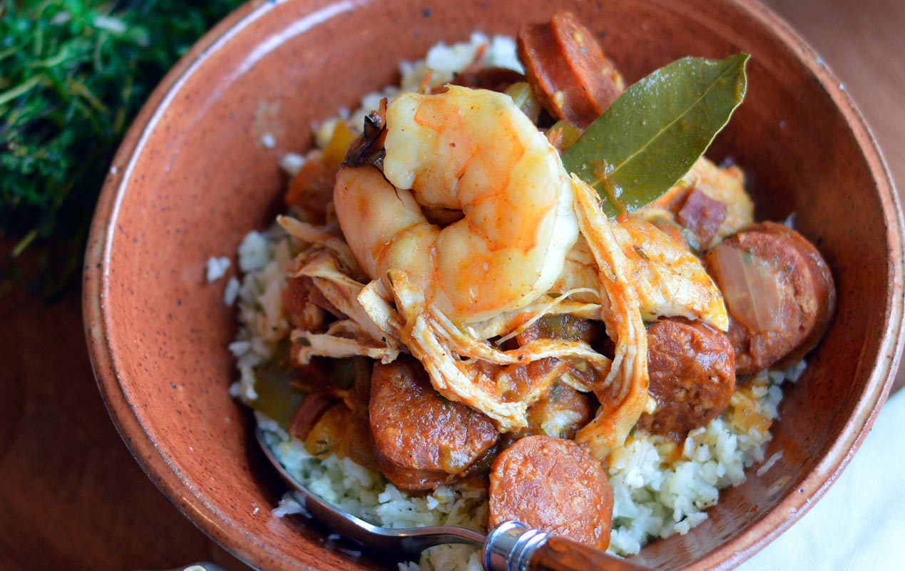 Ham, Andouille, Shrimp and Chicken Jambalaya Ham, Andouille, Shrimp and Chicken Jambalaya