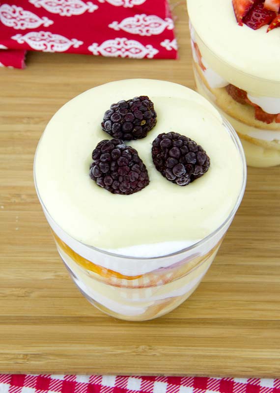 Orange-Blackberry Trifle Orange-Blackberry Trifle