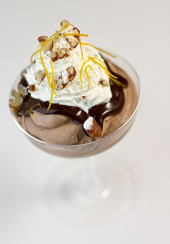 Orange-Pecan Chocolate Mousse Orange-Pecan Chocolate Mousse