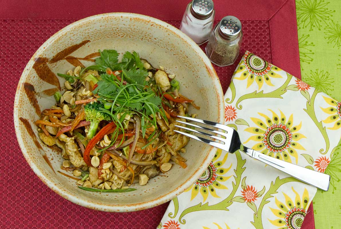 Stir Fried Peanut Chicken with Kelp Noodles Stir Fried Peanut Chicken with Kelp Noodles