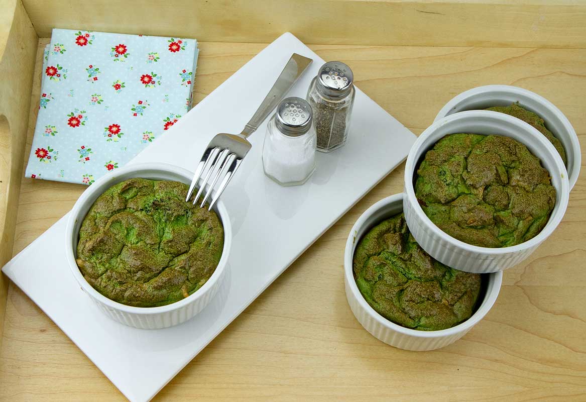 Spinach, Asparagus and Artichoke Heart Soufflés Spinach, Asparagus and Artichoke Heart Soufflés