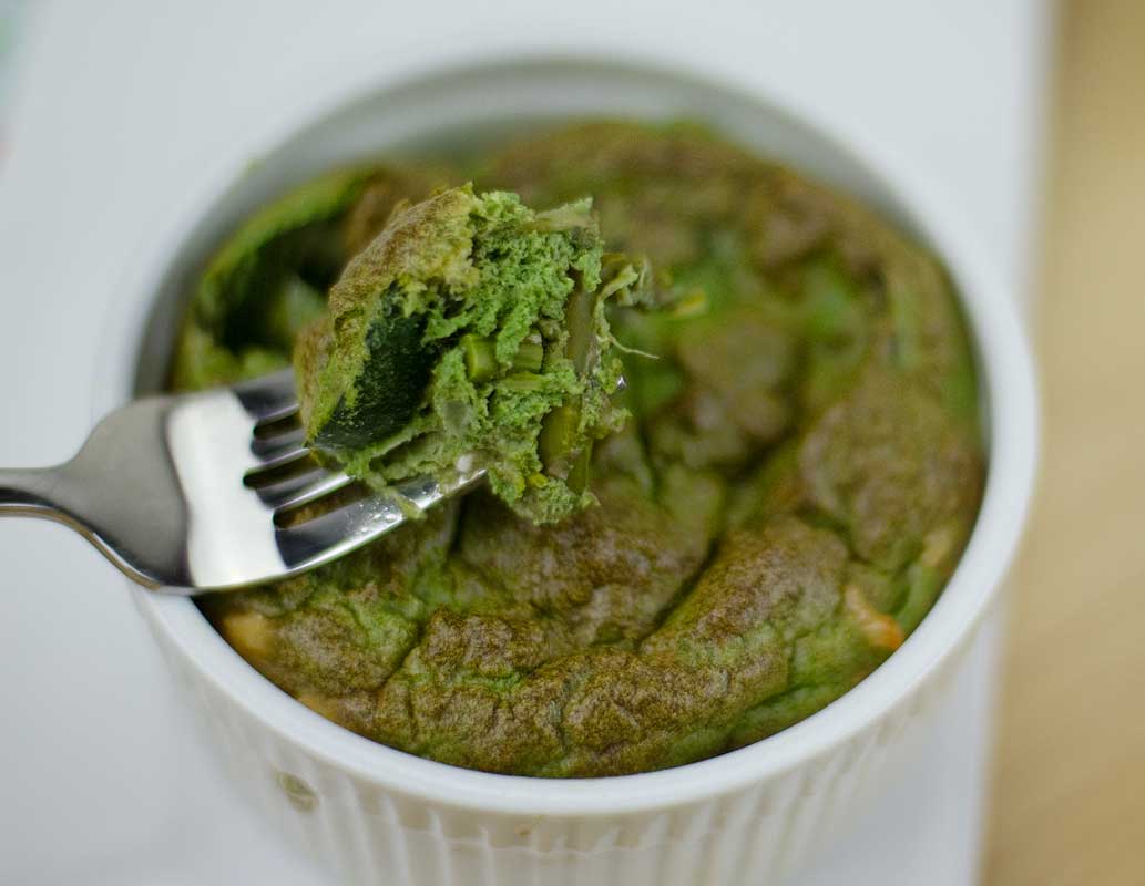 Spinach, Asparagus and Artichoke Heart Soufflés Spinach, Asparagus and Artichoke Heart Soufflés