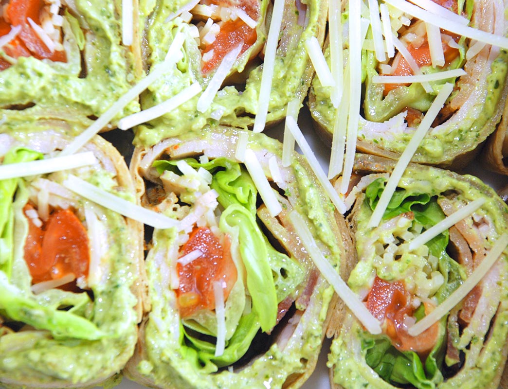 Turkey, Bacon, Pesto Wrap Turkey, Bacon, Pesto Wrap