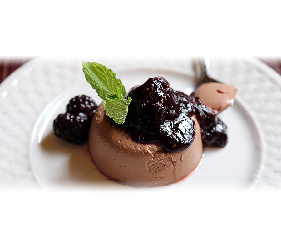 Blackberry Chocolate Panna Cotta Blackberry Chocolate Panna Cotta